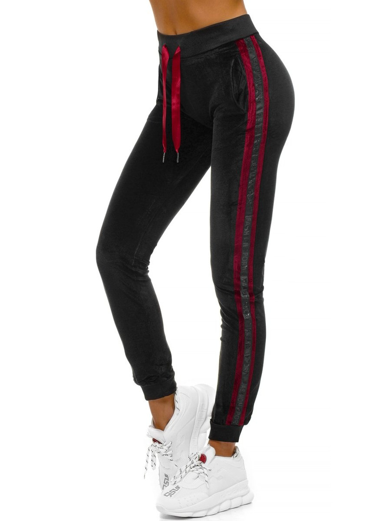 Spodnie dresowe damskie czarne OZONEE O/82275