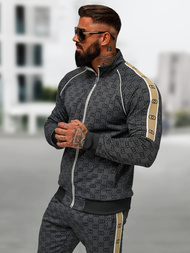 Komplet dresowy męski czarny OZONEE O/FF5110AB