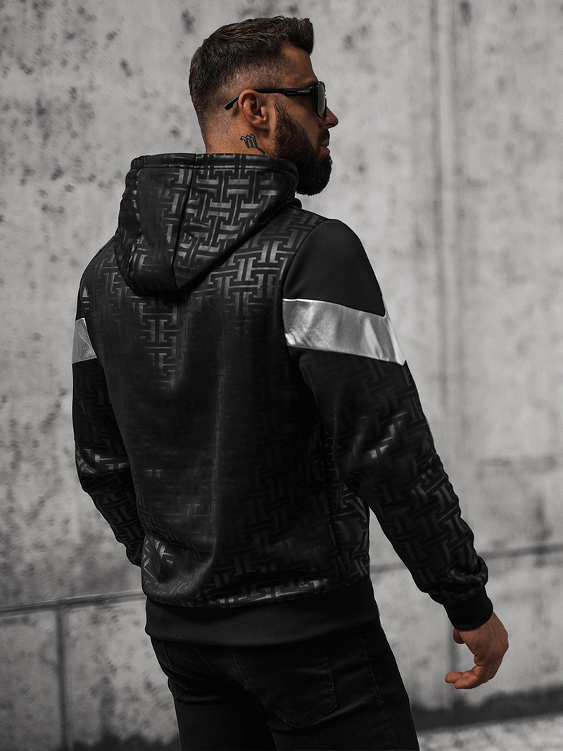 Толстовка чоловіча Чорна OZONEE O/3A77