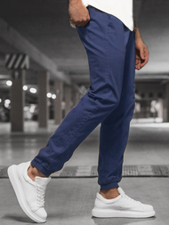 Spodnie męskie chino joggery indygo OZONEE JB/JP1145/7