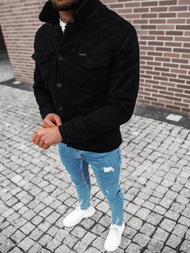 Kurtka męska jeans czarna OZONEE BN/7278