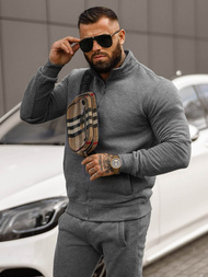 Komplet dresowy męski grafitowy OZONEE JS/68C10385/5Z