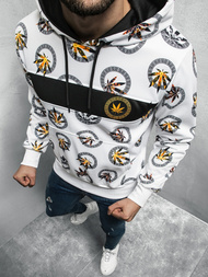 Bluza z kapturem męska biała OZONEE O/HM521