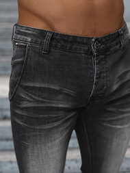 Spodnie jeansowe męskie czarne OZONEE NB/MP0091N