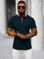 Koszulka męska polo granatowa OZONEE O/DA836