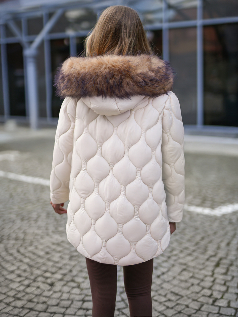Куртка жіноча kремовий OZONEE JS/5M3226/62B