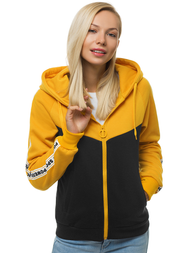 Bluza rozpinana damska żółto-czarna OZONEE JS/KSW3003