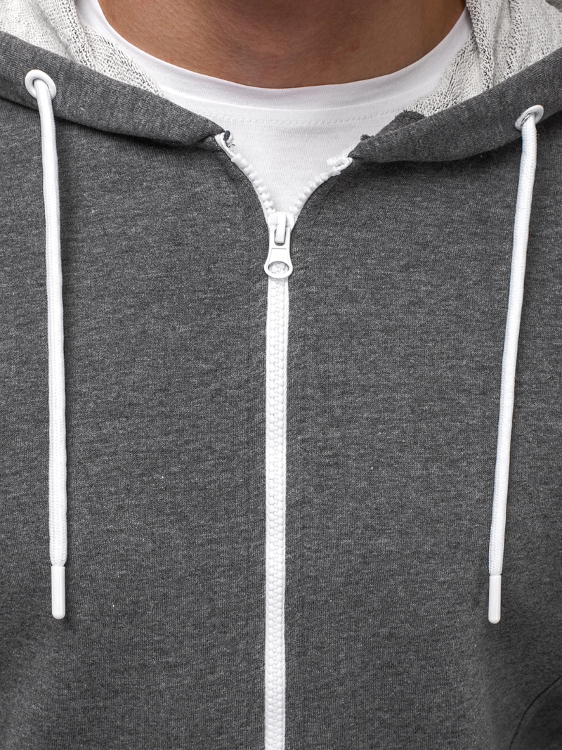 Толстовка чоловіча Темно-сіра OZONEE A/1009Z