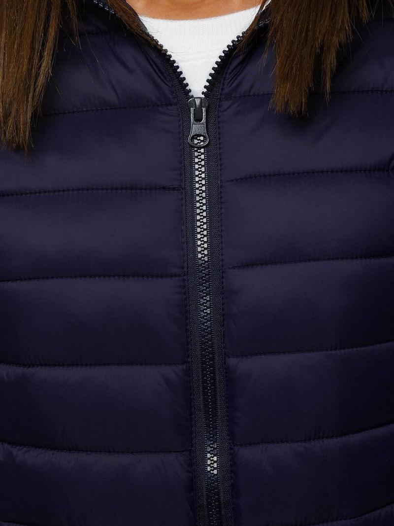 Kurtka przejściowa damska ciemno-granatowa OZONEE JS/M23036/224