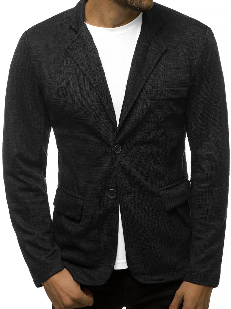 Marynarka męska czarna OZONEE O/7301Z