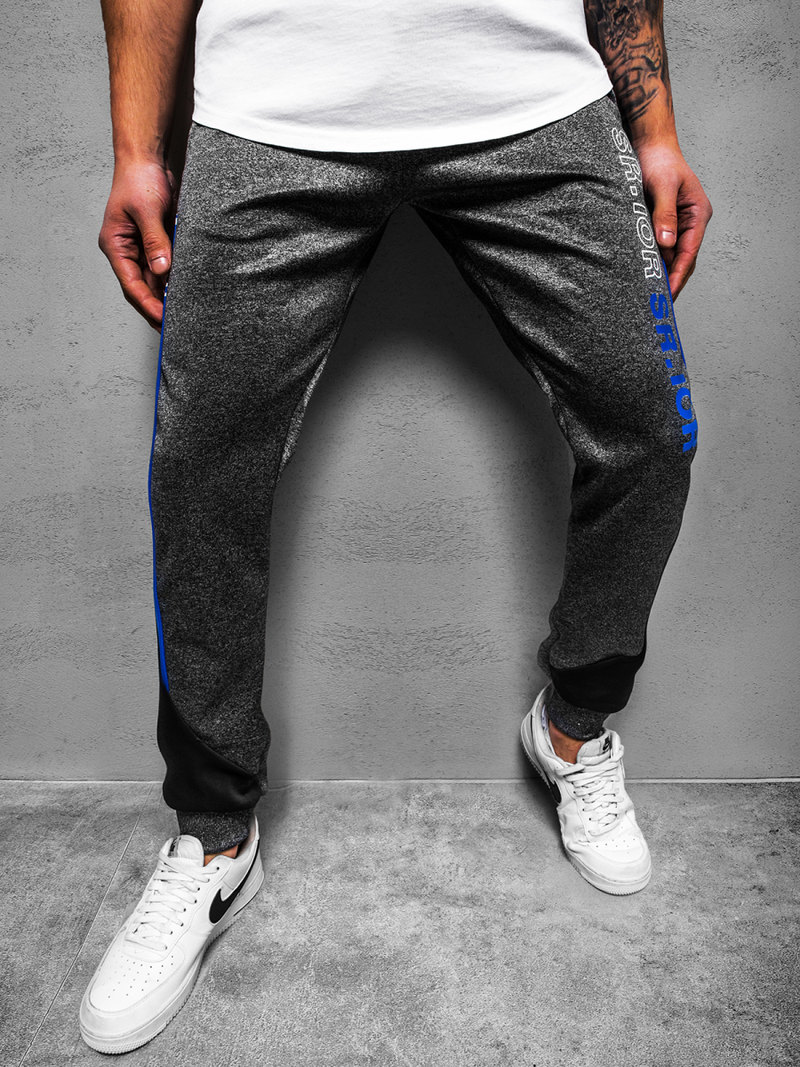 Штани спортивні чоловічі графіт OZONEE JS/AM118Z