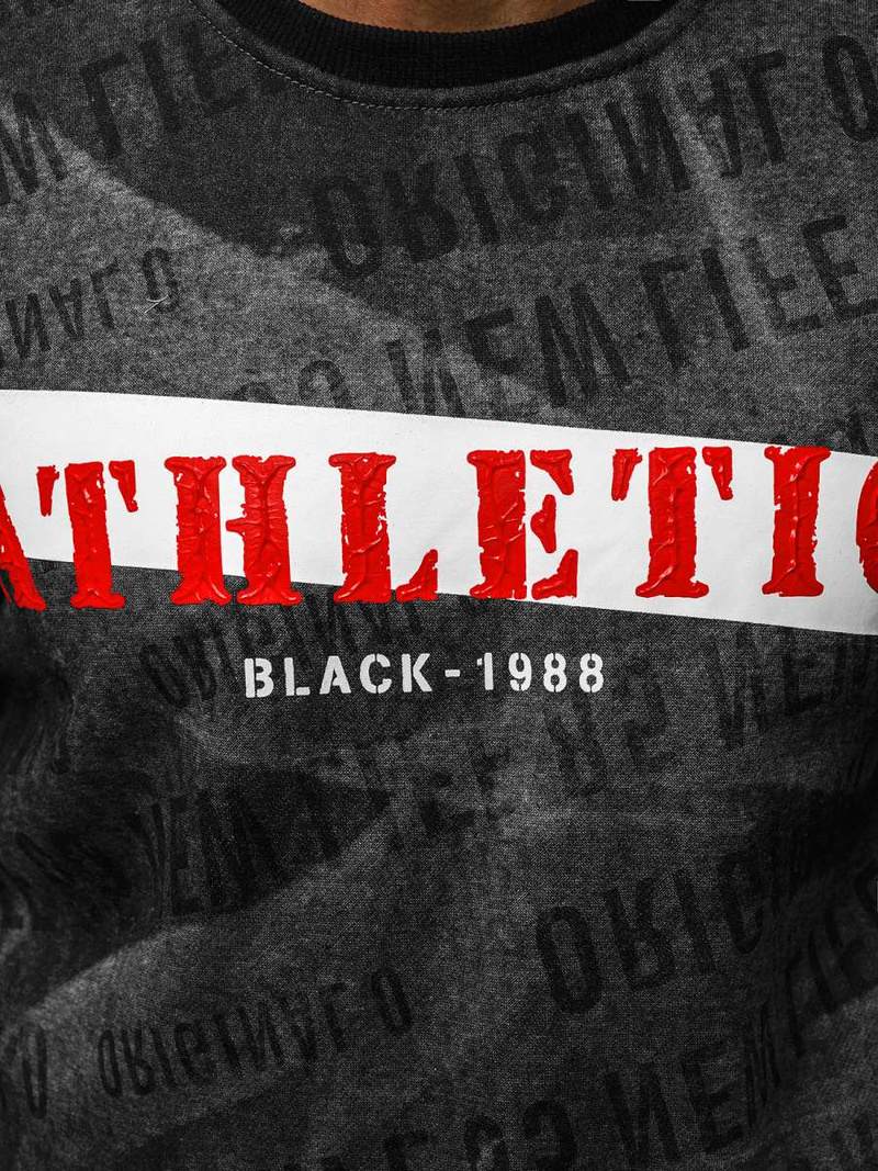 Bluza męska grafitowa OZONEE JS/DD236