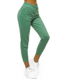 Spodnie dresowe damskie zielone OZONEE O/MB2002/21