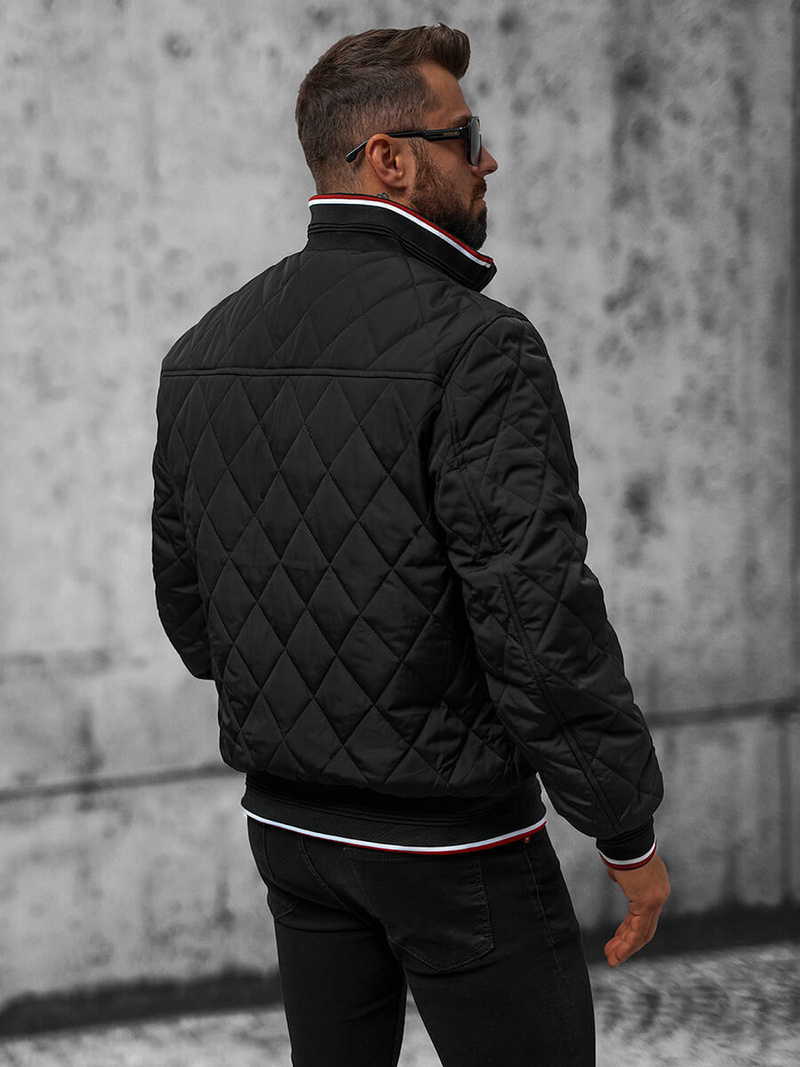 Kurtka męska czarna OZONEE JS/5M3109/392