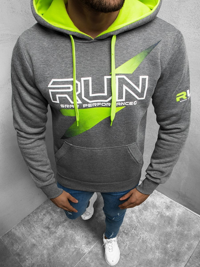 Толстовка чоловіча Графітова OZONEE JS/X-33