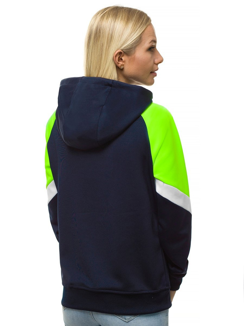 Bluza z kapturem damska granatowa OZONEE JS/JK88118/25