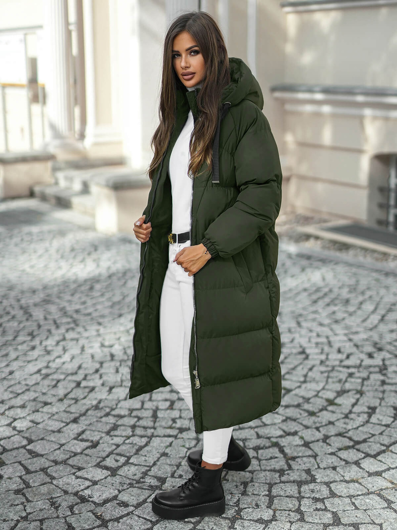 Куртка жіноча Темно-Зелена OZONEE JS/5M3163/136Z