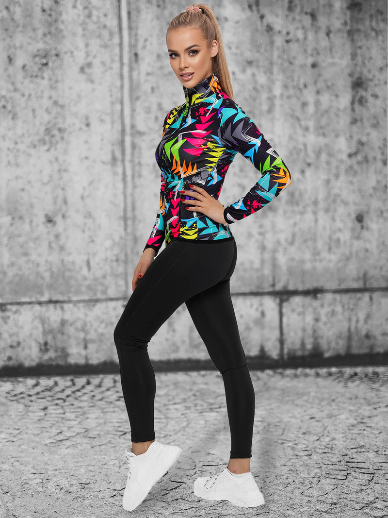 Komplet sportowy damski dwuczęściowy kolorowy OZONEE O/22094