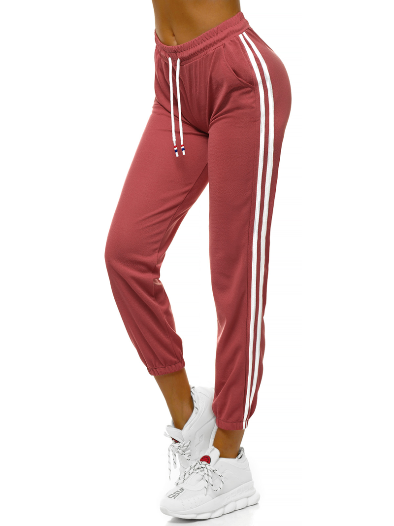 Спортивні штани жіночі темно-рожевий OZONEE JS/1020/A17