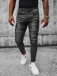 Spodnie jeansowe męskie czarne OZONEE NB/MP0141N