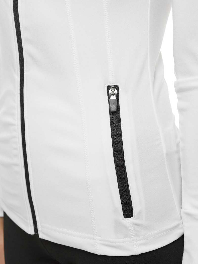 Bluza damska rozpinana biała OZONEE JS/HD151/45