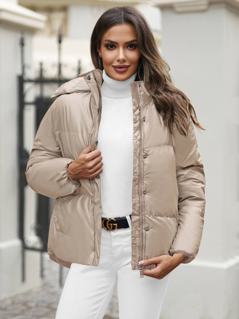 Куртка жіноча Бежева OZONEE JS/5M3185/62Z