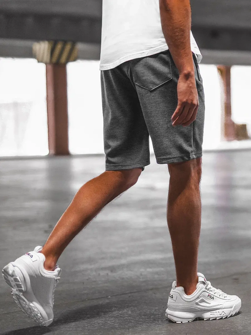 Spodenki dresowe męskie grafitowe OZONEE O/WW20012/3