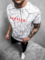 T-Shirt męski biały OZONEE JS/SS10935Z