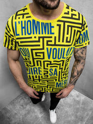 T-Shirt męski żółty OZONEE JS/KS2020Z