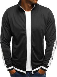 Bluza męska rozpinana czarna OZONEE O/2126