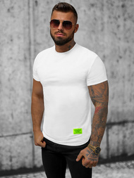 T-shirt męski slim fit biały OZONEE NB/MT3057