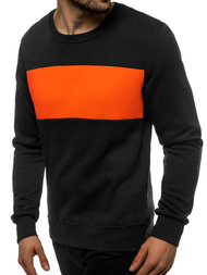 Толстовка чоловіча Чорно-помаранчева OZONEE JS/2020/32