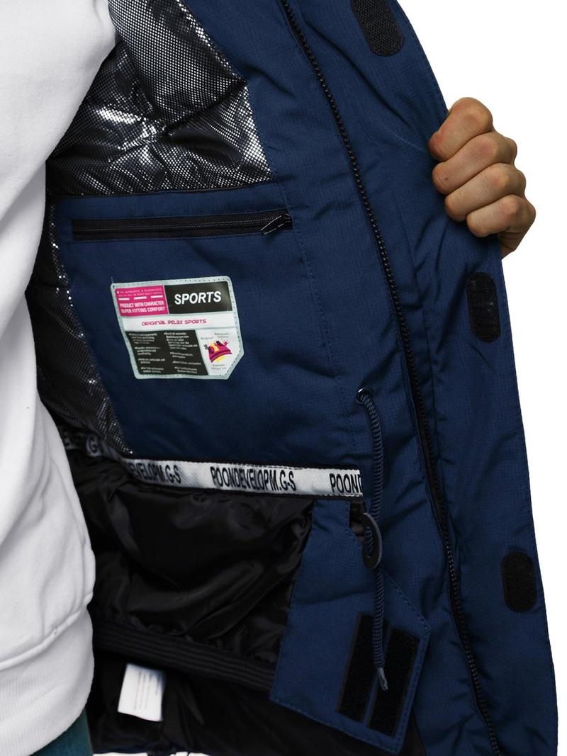 Kurtka zimowa męska granatowa OZONEE O/9805