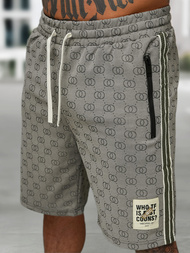 Komplet dresowy męski krótki ciemno-szary OZONEE O/QQ1608AB