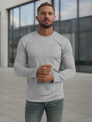 Сорочка з довгим рукавом чоловіча сірий OZONEE JS/DB71/2