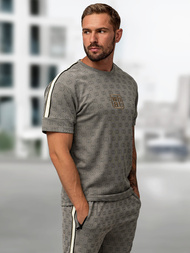 Чоловічий короткий спортивний костюм tемно-ciрий OZONEE O/QQ1621AB