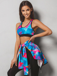 Жіночий спортивний костюм з трьох частин Кольоровий OZONEE O/20467Z