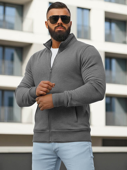 Толстовка чоловіча Темно-Сiра OZONEE JS/2002Z