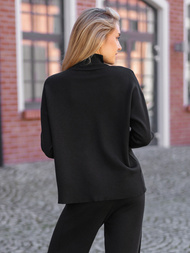 Komplet dresowy damski dwuczęściowy czarny OZONEE JS/53C5203/3