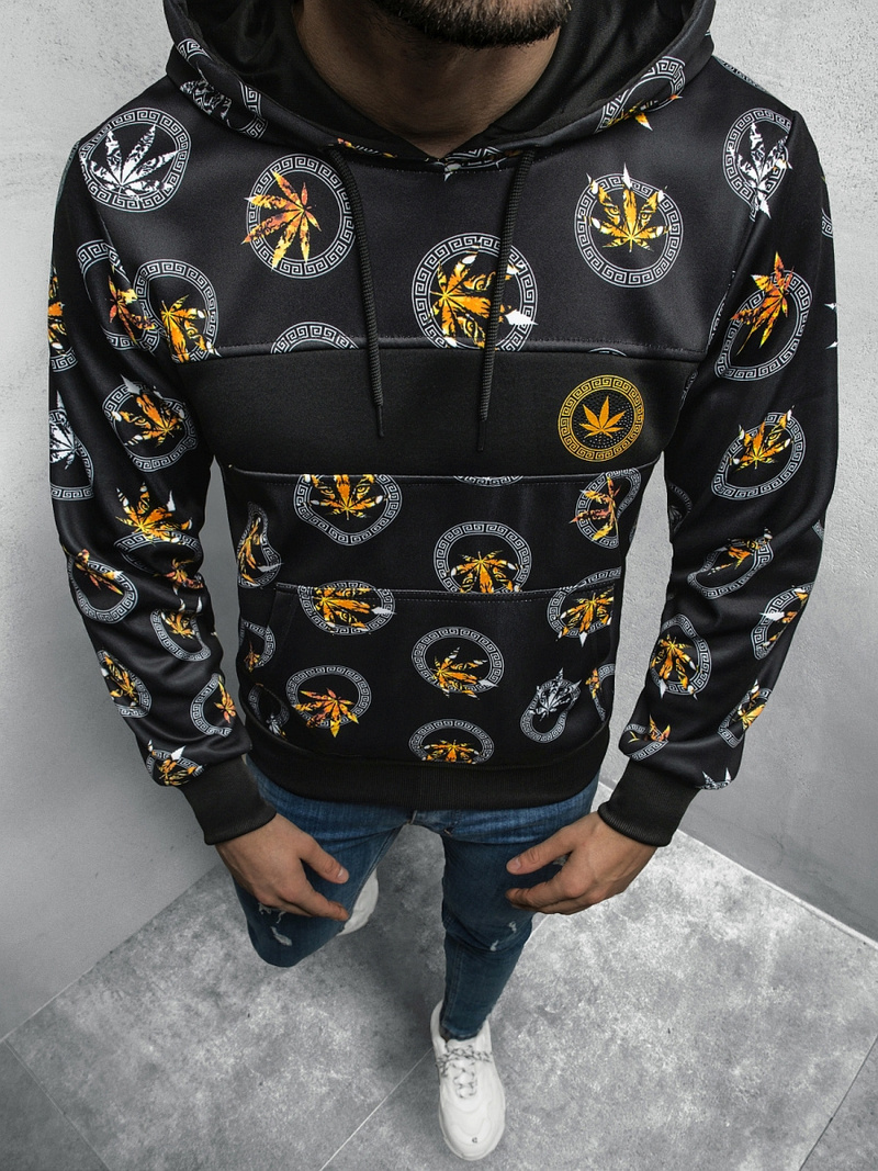 Толстовка чоловіча Чорна OZONEE O/HM521