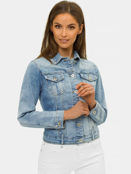 Жіноча джинсова куртка Синя OZONEE O/WL2152