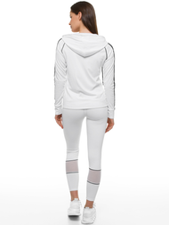 Komplet sportowy dwuczęściowy biały OZONEE JS/YW06006/11/1
