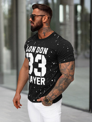 Футболка Чоловіча Чорна OZONEE JS/8B1388/3