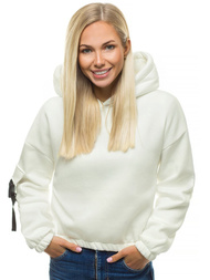 Bluza damska z kapturem ecru OZONEE O/12104