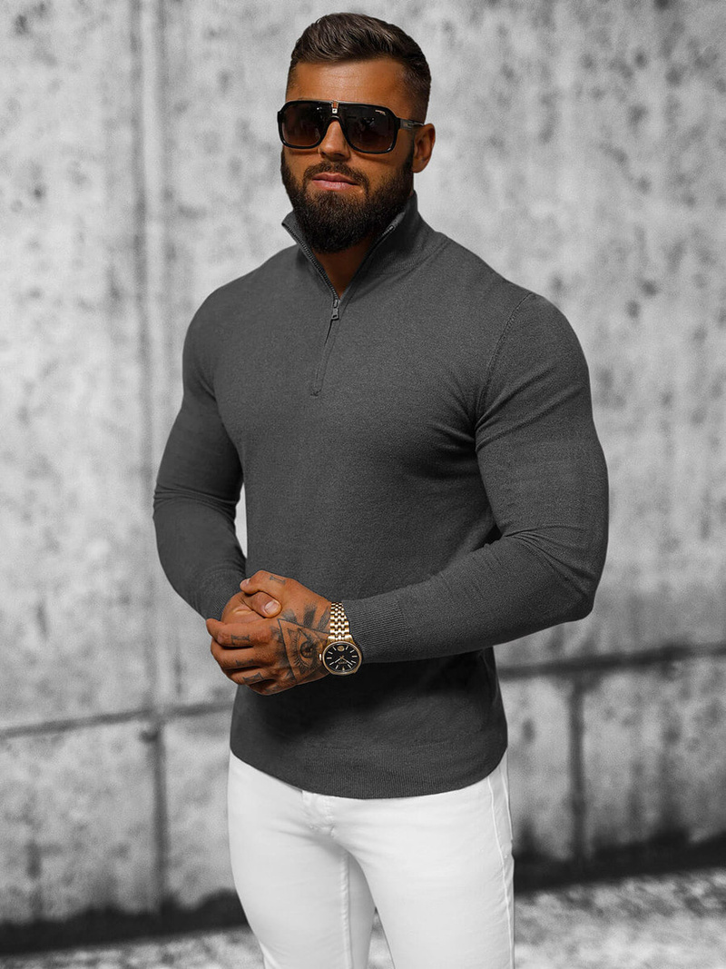 Светр чоловічій Графітові OZONEE NB/MM6007/3Z