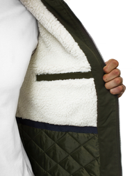 Kurtka zimowa męska parka z futerkiem khaki OZONEE JD/390