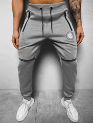 Spodnie dresowe męskie szare OZONEE O/HM665