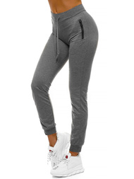 Спортивні штани жіночі графіт OZONEE O/9878