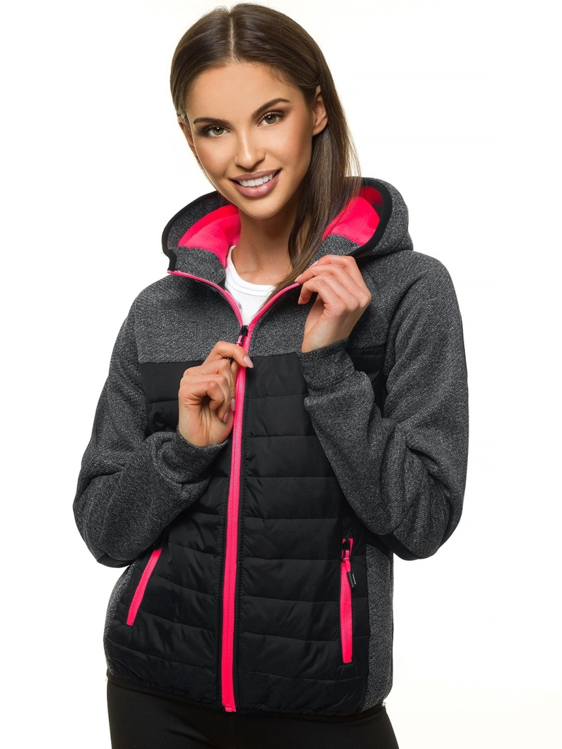 Куртка жіноча Чорна OZONEE JS/KSW4002