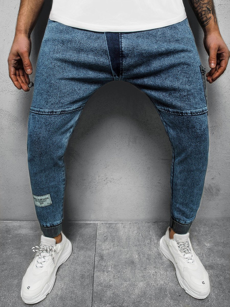 Штани чоловічі джоггери Яскраво-Синi OZONEE OT/1081